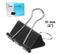 SUJETADOCUMENTOS 51MM (2") C/12PZ MARCA JUMBO