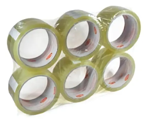 CINTA PARA EMPAQUE TRANSPARENTE 48X50 C/6 ROLLOS BEARFORCE