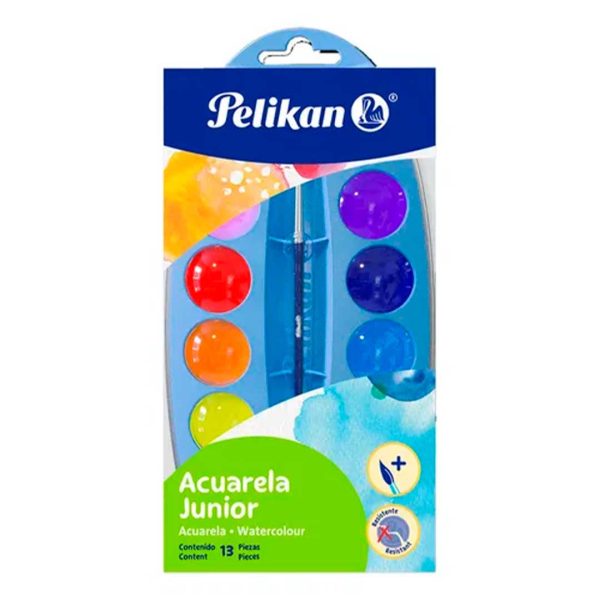 ACUARELA JUNIOR C/12 PASTILLAS PELIKAN